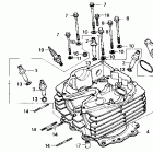 NX650 Головка цилиндра