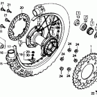 CR500R Rear wheel 87-89