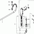 CR125R Задний главный тормозной цилиндр