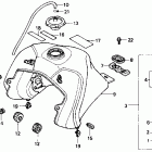 NX650 Топливный бак