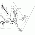 CR80R Главный тормозной цилиндр - передний