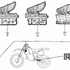 CR125R Наклейки