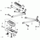 NX650 Подножки