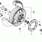 GL1500 Rear wheel 88-89