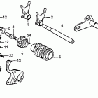 CR250R Вилка переключения передач