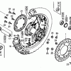 CR125R Rear wheel 87-89