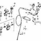 CR125R Рулевые переключатели и троса