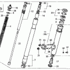 CR125R Front fork 87-89