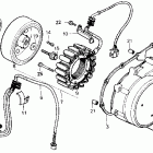 VT800C Крышка картера левая