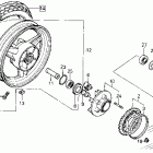 CBR1000F Заднее колесо