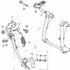 CBR1000F Подножка