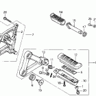 CBR1000F Подножки