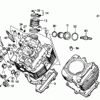 VT700C Передняя головка цилиндров