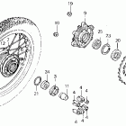 XL250R Заднее колесо