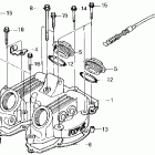 XL250R Крышка головки цилиндров