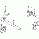 XL250R Вилки и валы выбора передач