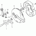 XL600R Задний тормоз