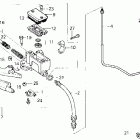 XL600R Главный тормозной цилиндр - передний