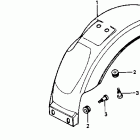 Z50R Rear fender 86-87