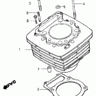 XL600R Цилиндр