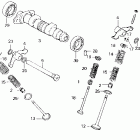 XL600R Распредвал и клапана