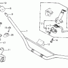 XL600R Руль и панель переднего номера