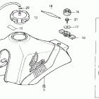 XL600R Топливный бак
