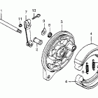 VT500FT Задний тормоз