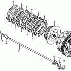 CB700SC Сцепление