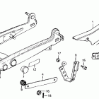 CT110 Swingarm @ chain case
