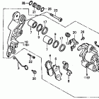 VF500F Передний тормозной суппорт