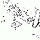 VT1100C Масляный насос и фильтр