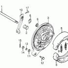 VT1100C Задний тормоз