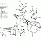 VF1100C Коленвал и поршни