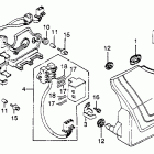 CB450SC Left side cover @ rectifier  @ fuse
