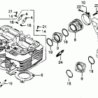 CB450SC Головка цилиндра