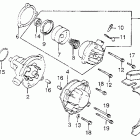 VF1100C Rear cover @ water pump