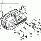 VFR750F Крышка картера правая
