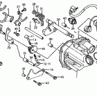 CB700SC Gearshift drum @ gearshift fork