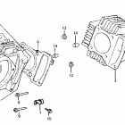 CT110 Cylinder head @ cylinder