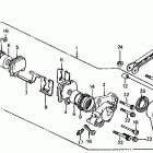 VF1000R Задний суппорт тормозной
