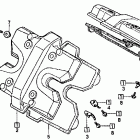 VF500F Крышка головки цилиндров