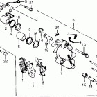 VT500FT Передний тормозной суппорт