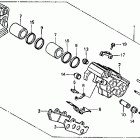 VF500F Задний суппорт тормозной