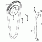 CB450SC Цепь ГРМ и натяжитель