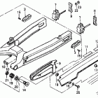 VFR750F Swingarm @ chain guard