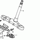 VF500F Steering stem @ horn