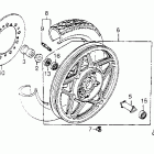 VF1100C Заднее колесо