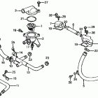 VF1000R Water pipe @ thermostat