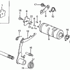 CT110 Shift drum @ shift fork  @ gearshift